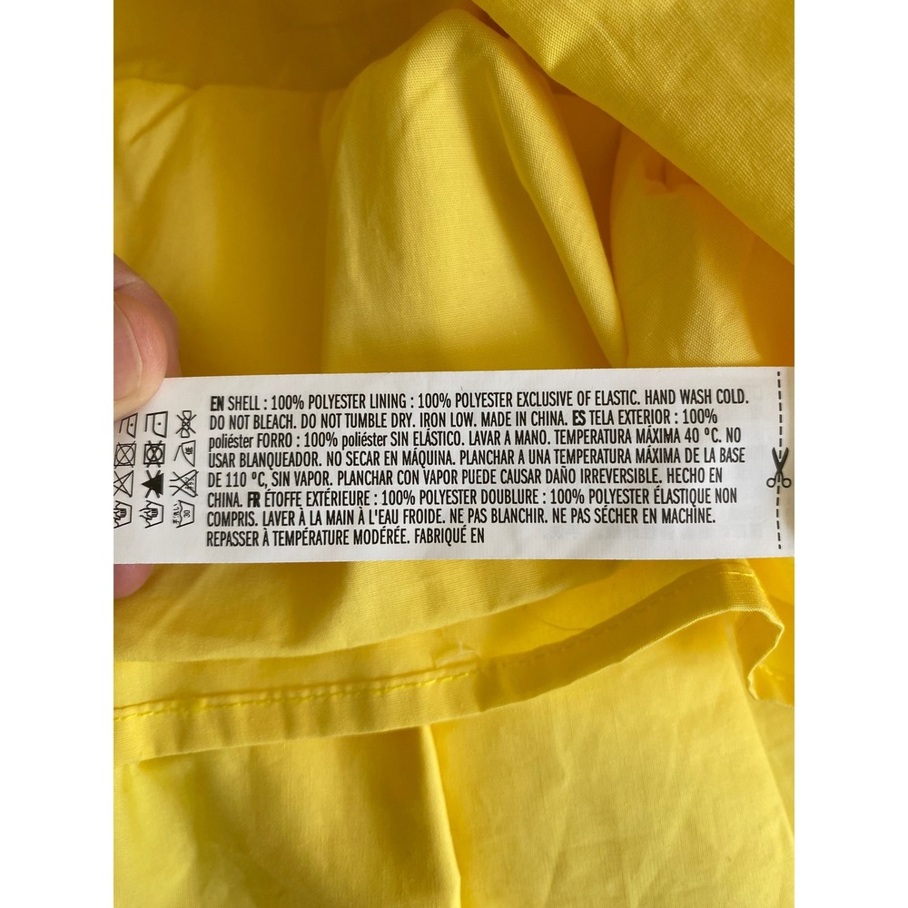 One-Shoulder Yellow Ruffle Mini Dress - Picture 5 of 5